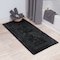 Hastings Home 100-percent Cotton Bathmat 24x60 Long Bathroom Runner, Reversible, Soft, Absorbent, Rug, Black 627387BRN - alternate 1